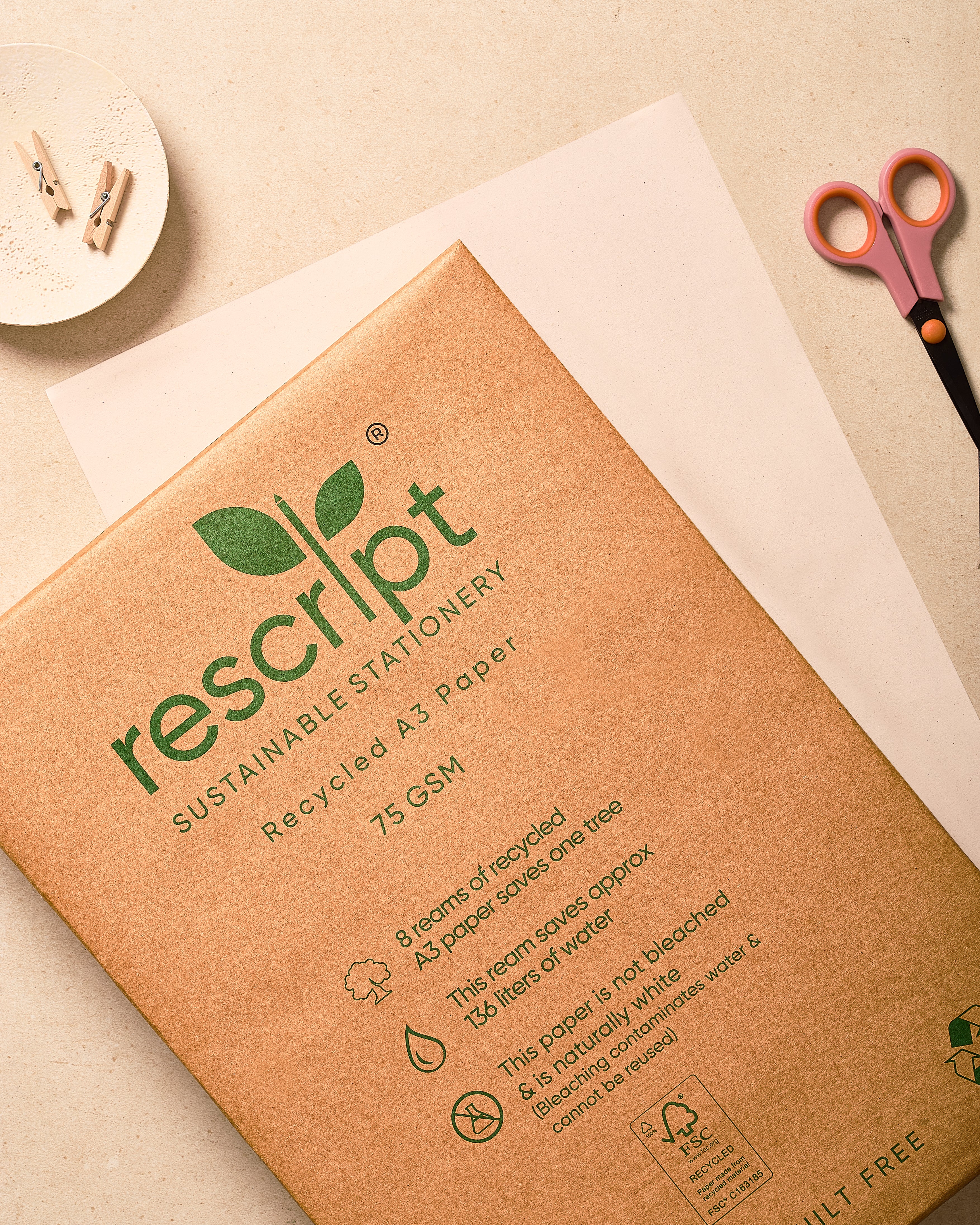 100% Recycled A3 Copier Paper – 500 Sheets (75 GSM) - Image 3