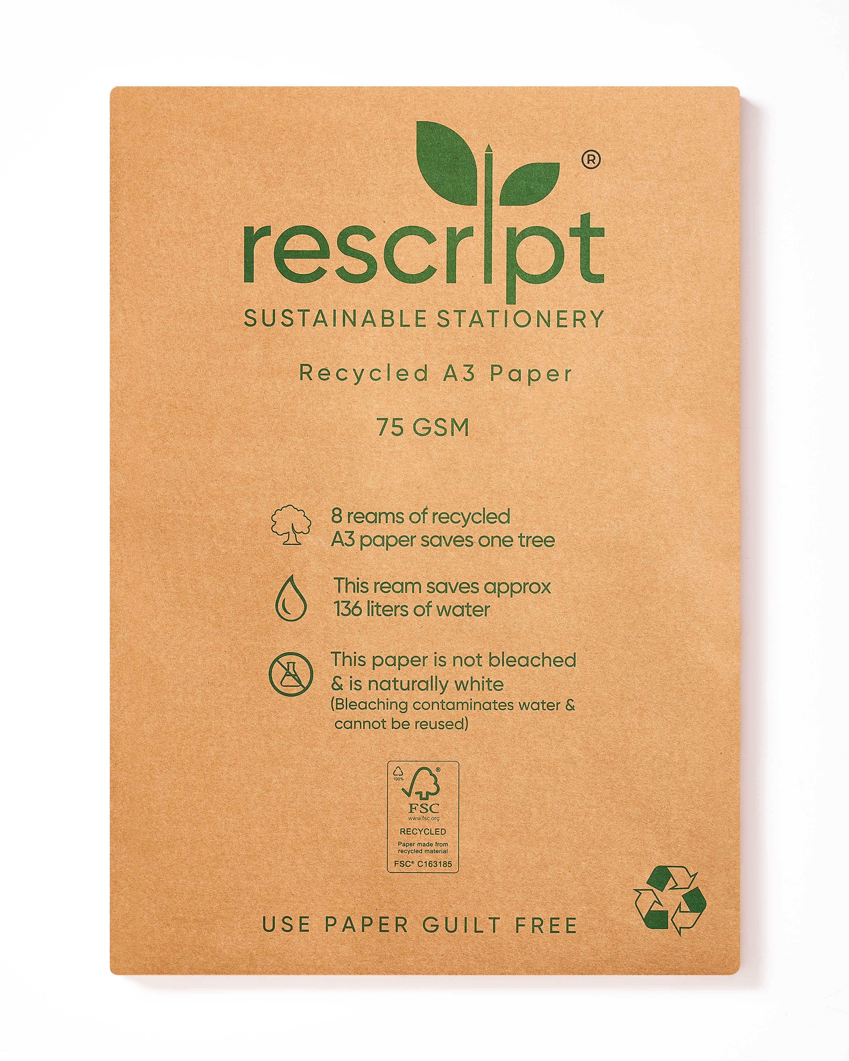 100% Recycled A3 Copier Paper – 500 Sheets (75 GSM) - Image 4